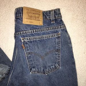Vintage Orange Tab Levi’s  595 USA size 16 Long